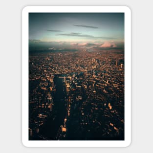 London From The Sky Sticker